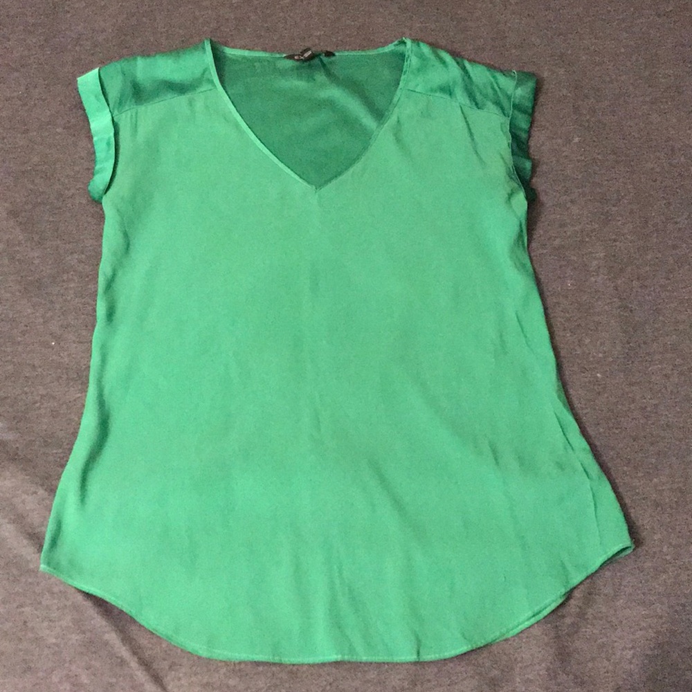 Green blouse